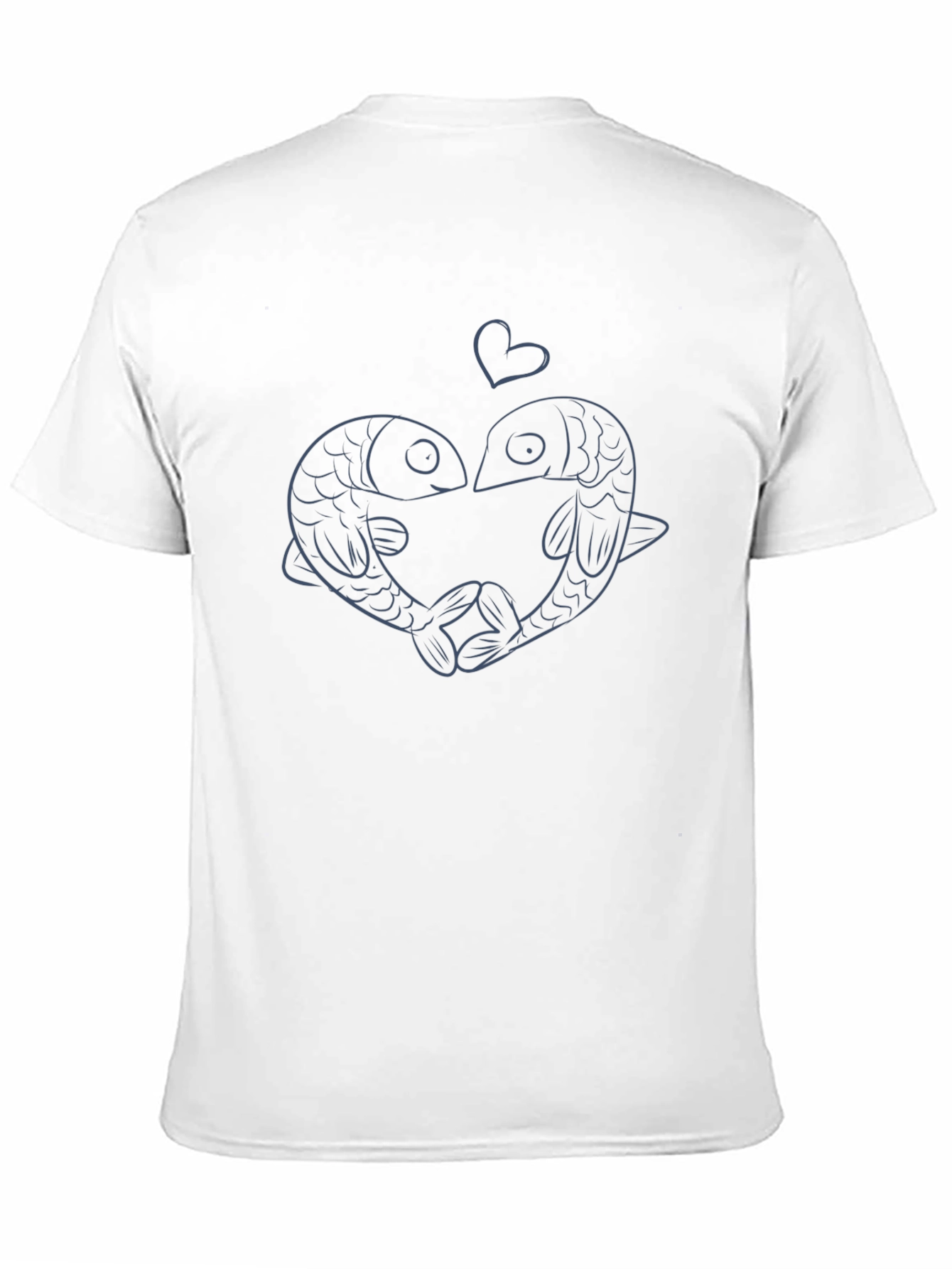 Fish Love Heart Graphic Tee