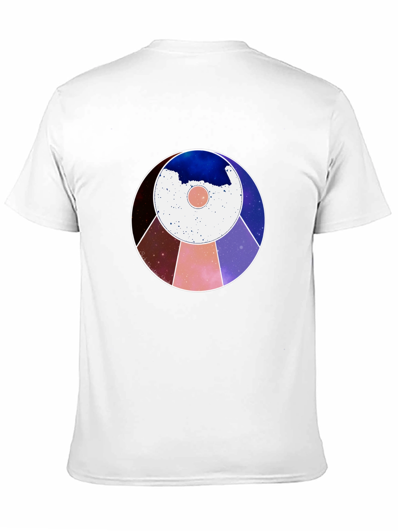 Cosmic Circle Graphic Tee - Modern Abstract Design