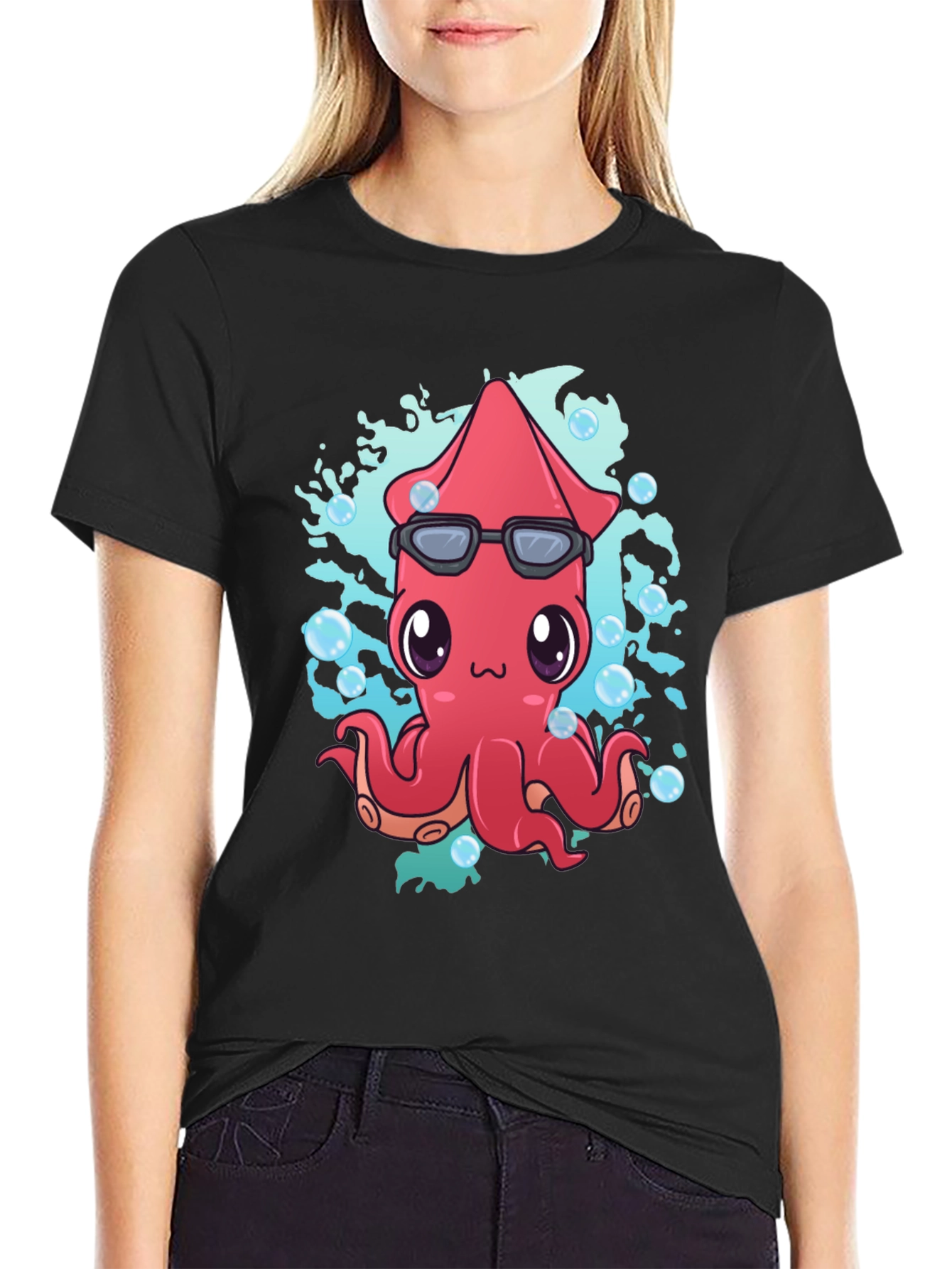 Cool Squid Graphic T-Shirt