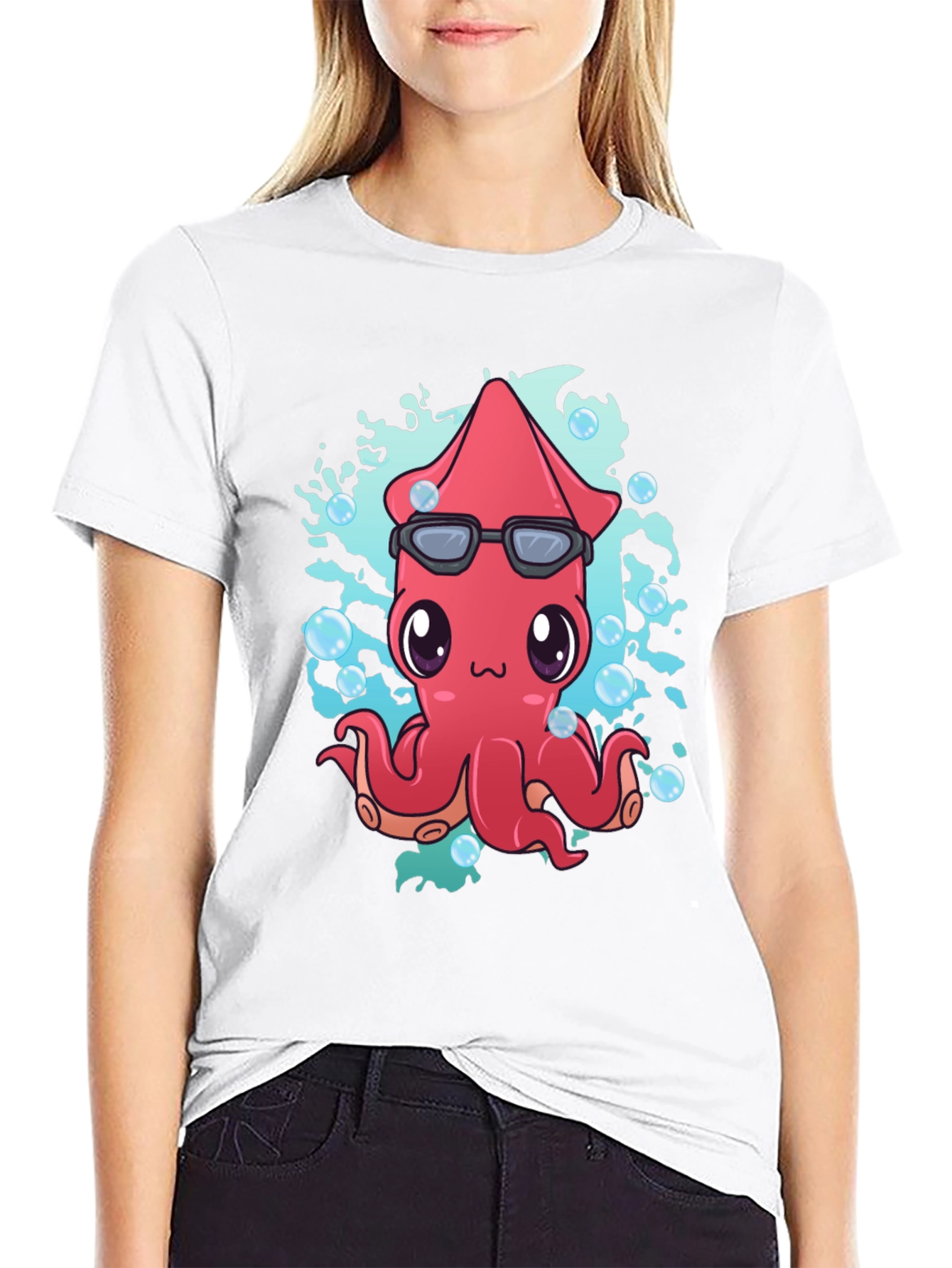 Cool Squid Graphic T-Shirt