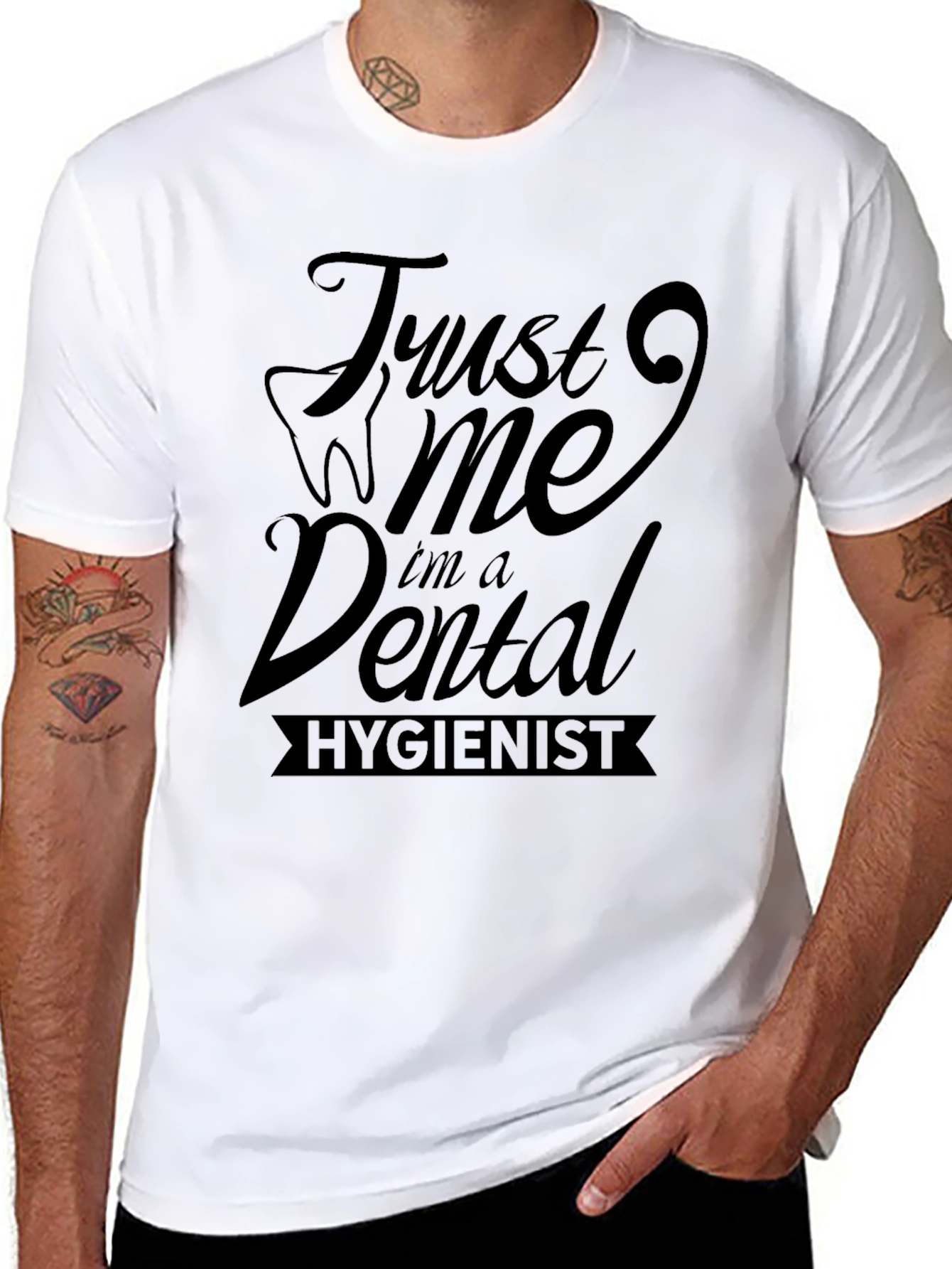 Trust Me Im A Dental Hygienist Black T-Shirt