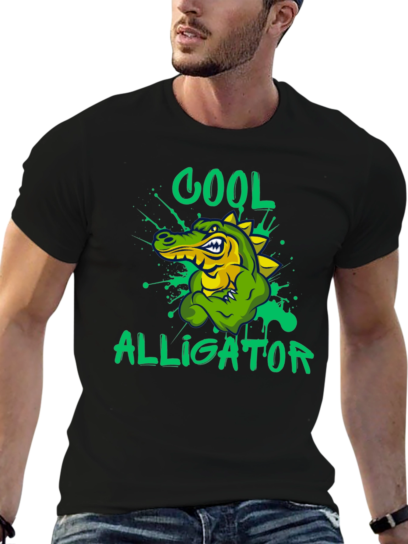 Cool Alligator Graphic T-Shirt