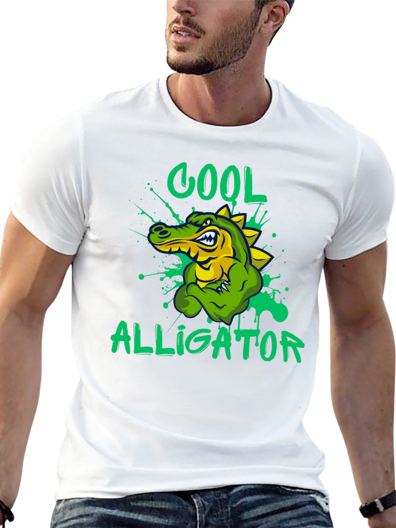 Cool Alligator Graphic T-Shirt