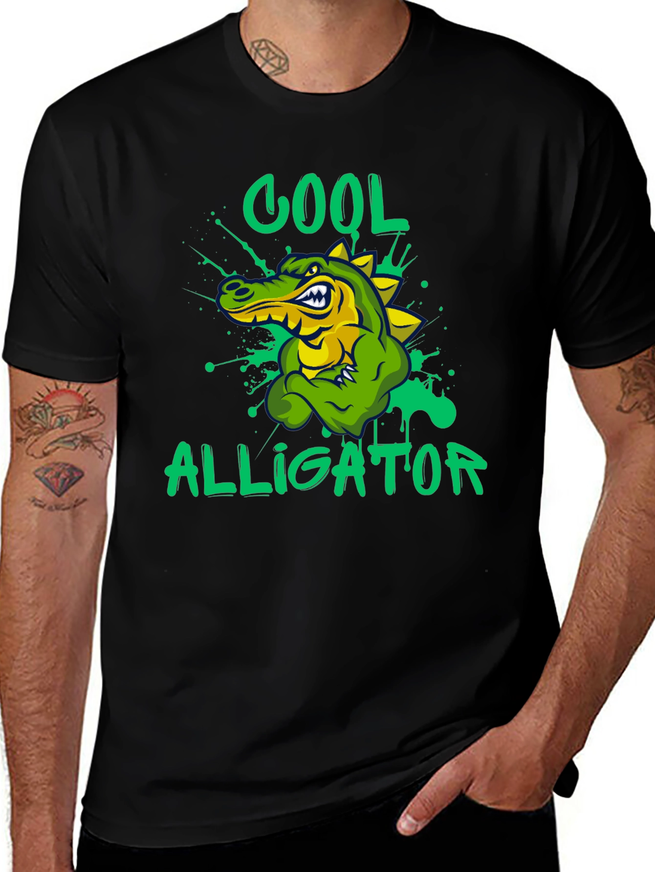 Cool Alligator Graphic T-Shirt