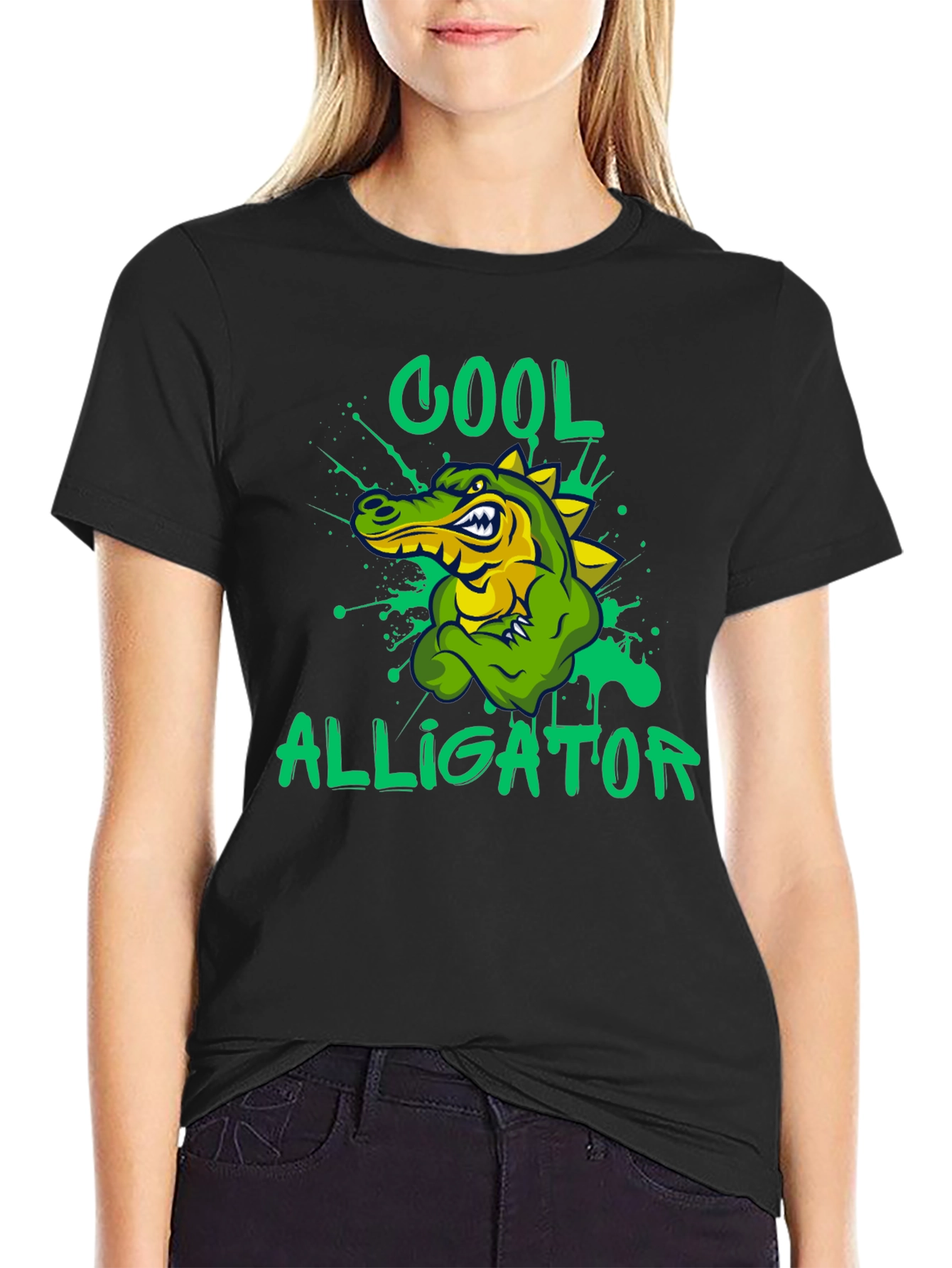Cool Alligator Graphic T-Shirt