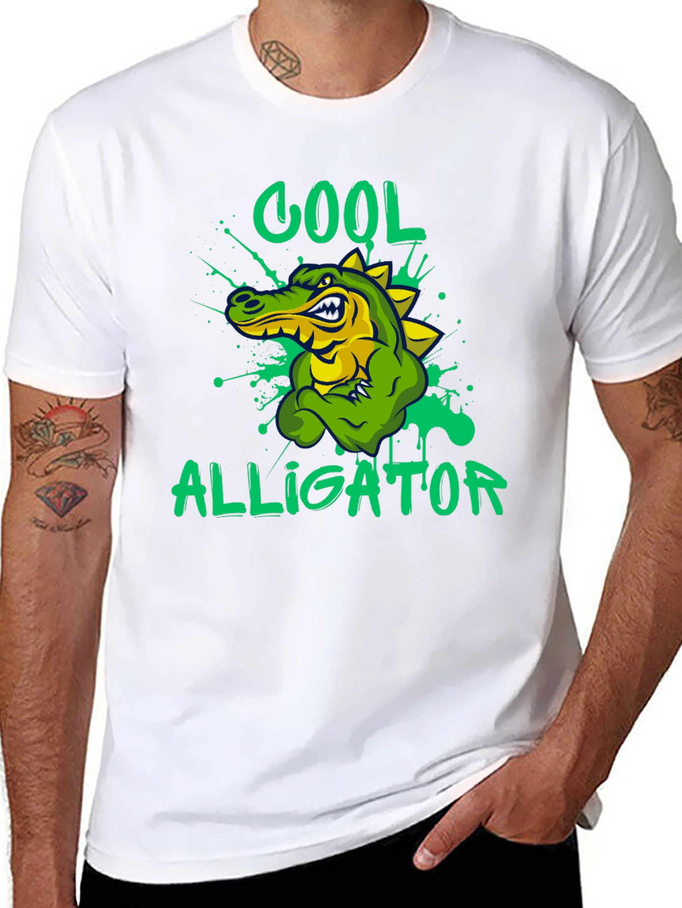 Cool Alligator Graphic T-Shirt