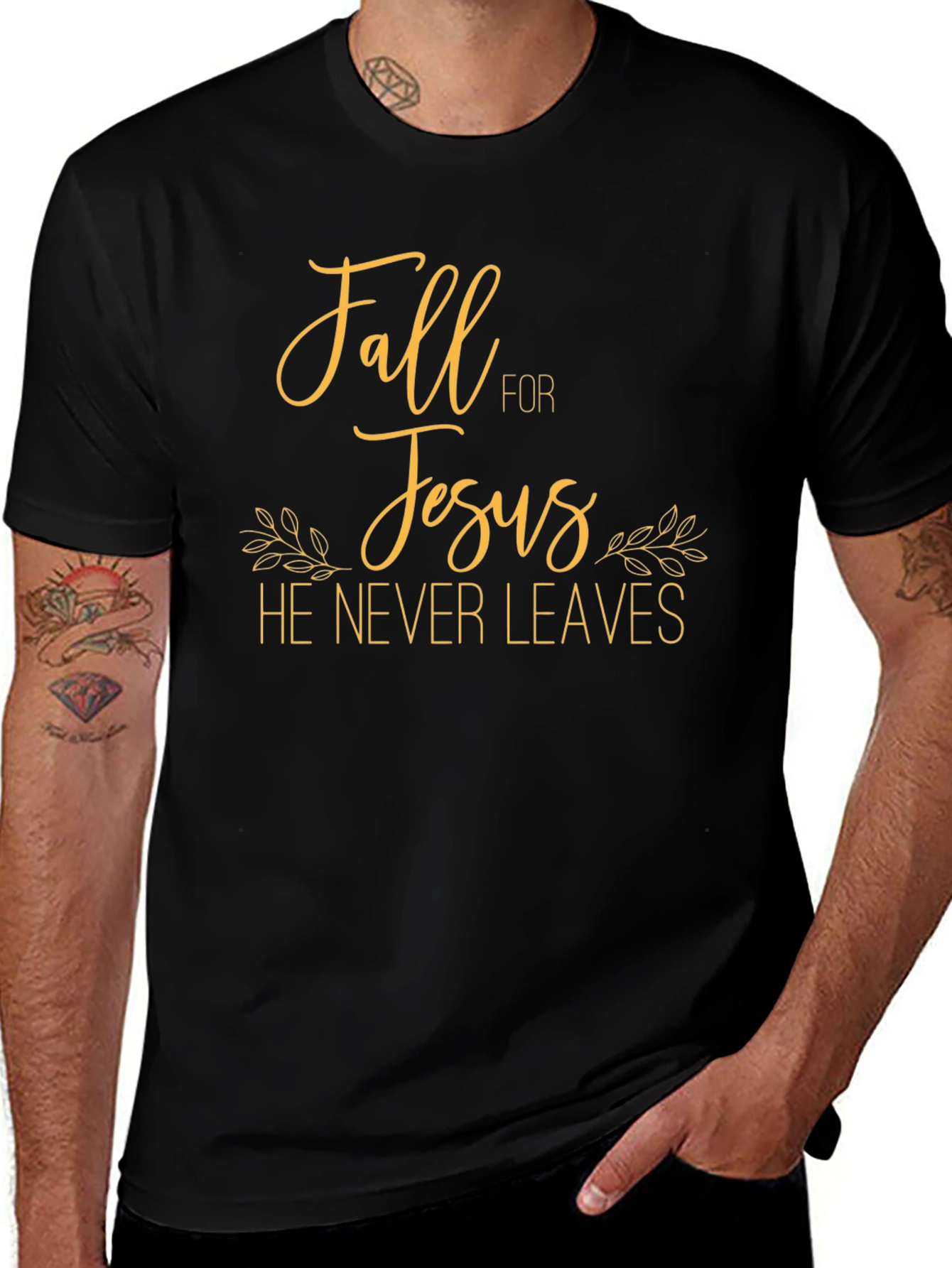 Fall For Jesus T-Shirt - Christian Graphic Tee