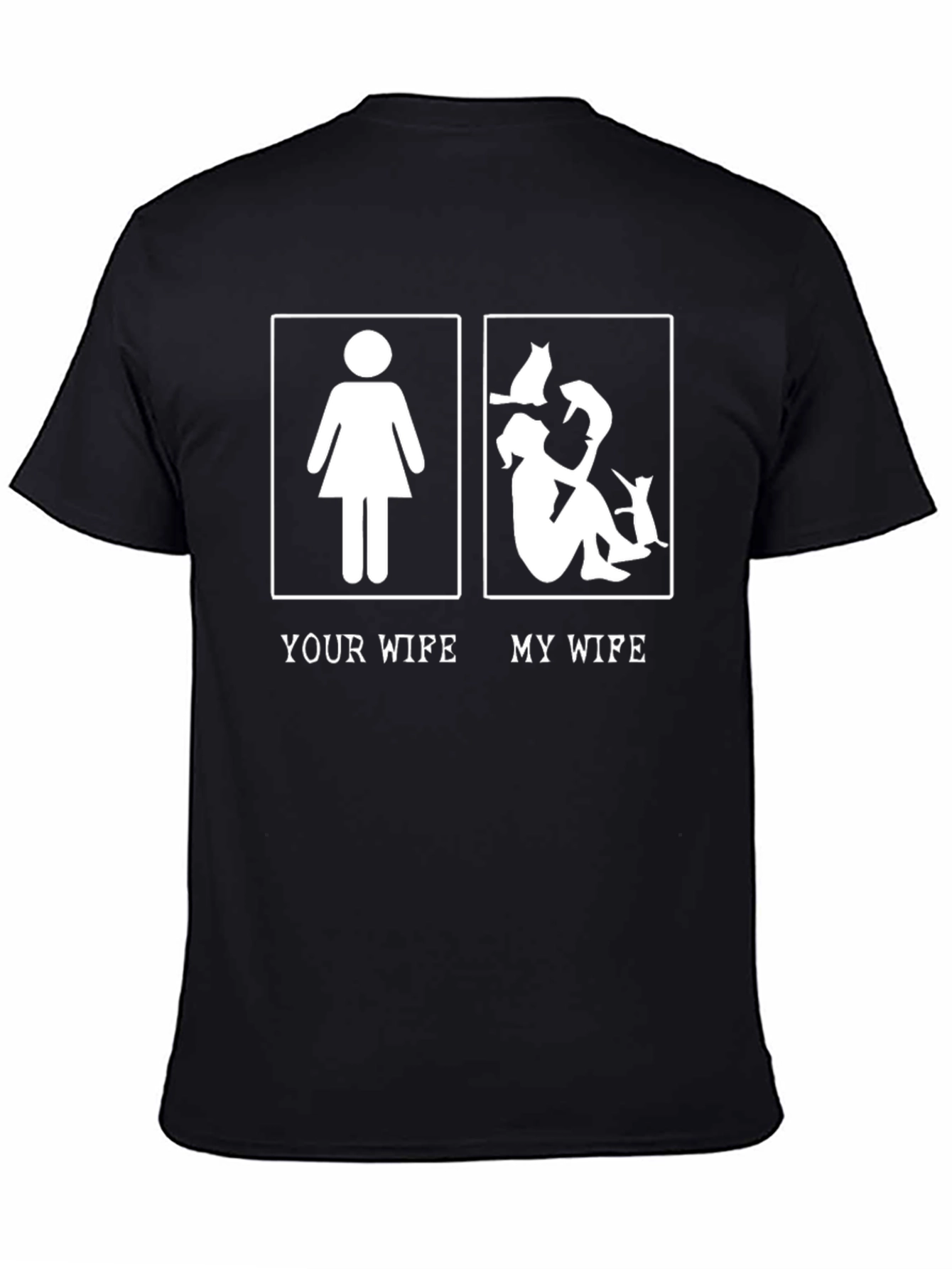 Your Wife My Wife Funny Cat Lover T-Shirt