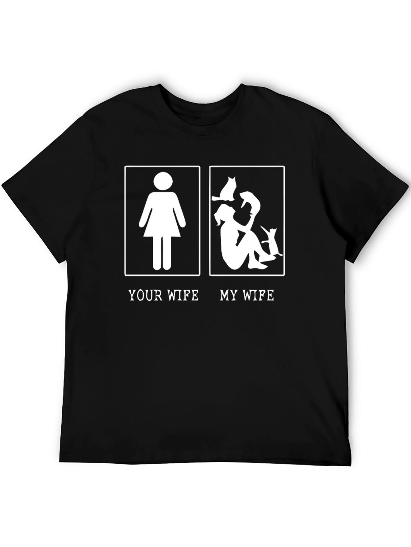 Your Wife My Wife Funny Cat Lover T-Shirt