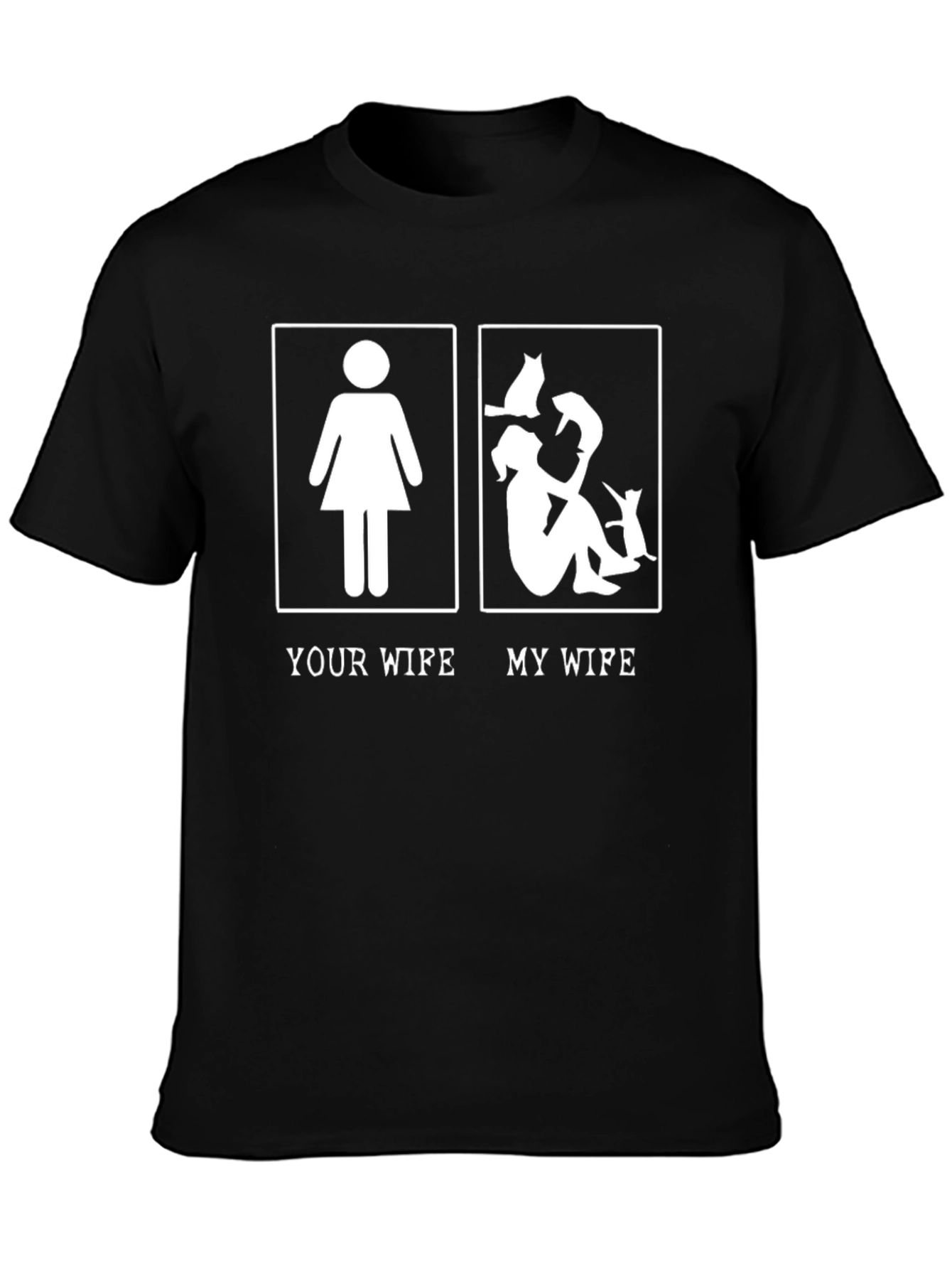 Your Wife My Wife Funny Cat Lover T-Shirt