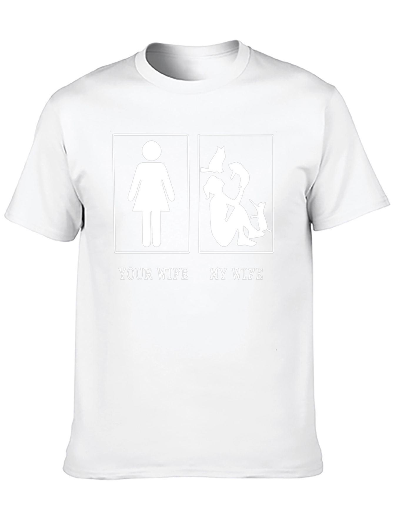 Your Wife My Wife Funny Cat Lover T-Shirt