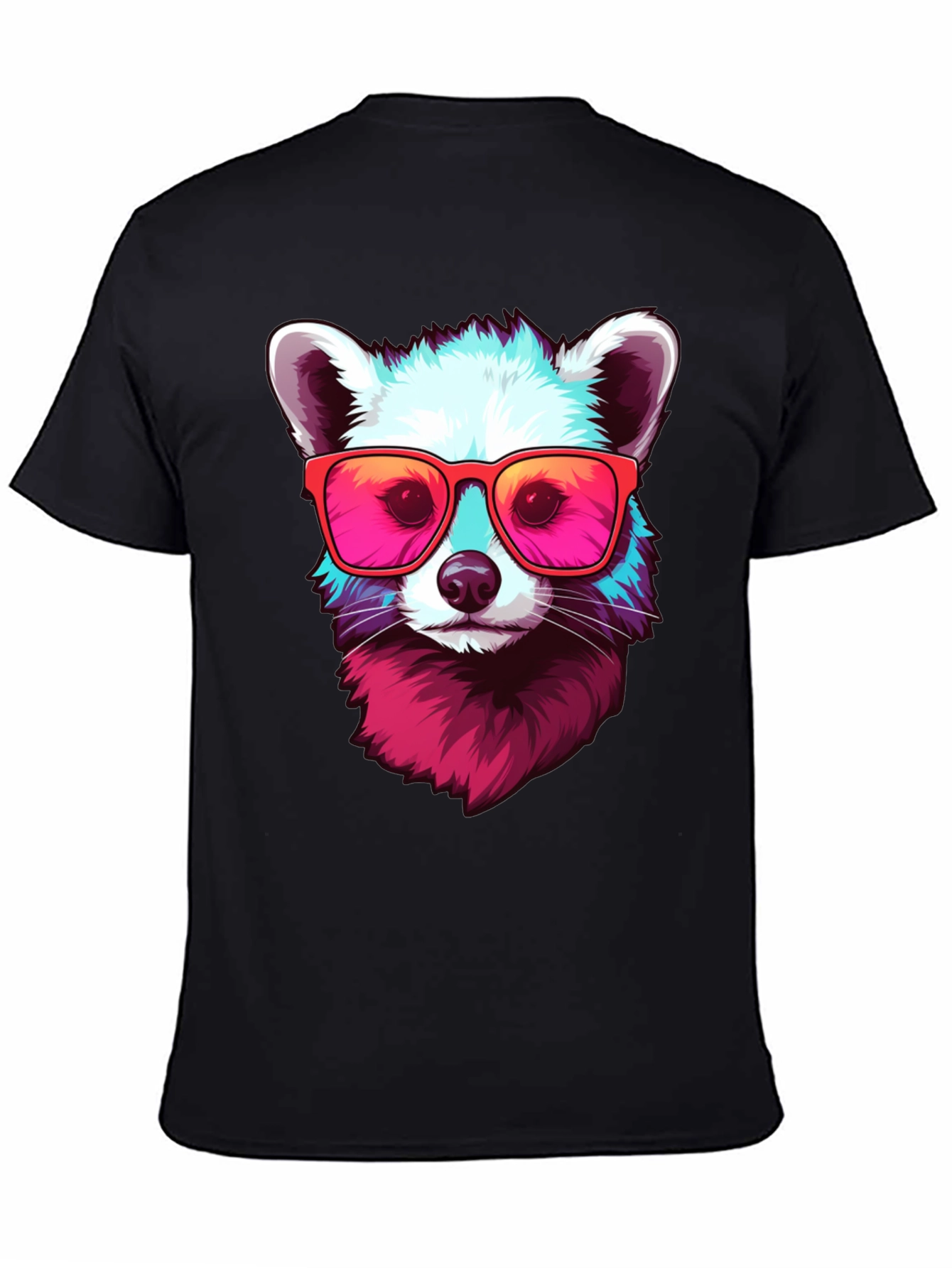 Cool Raccoon Graphic Tee - Funky Animal Shirt
