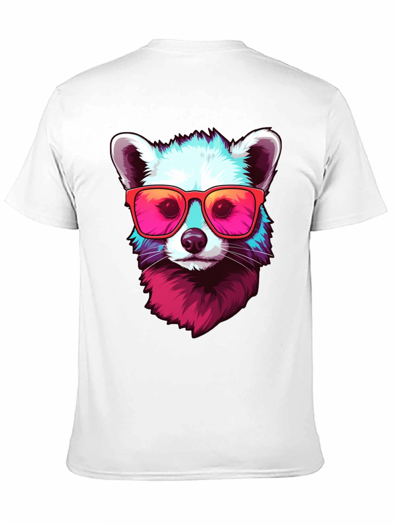 Cool Raccoon Graphic Tee - Funky Animal Shirt