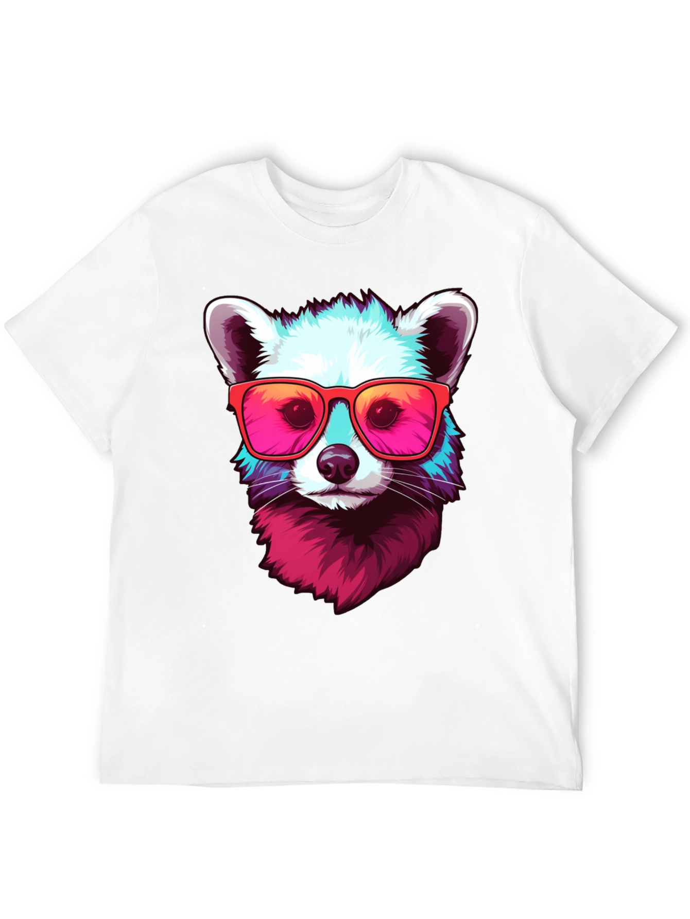 Cool Raccoon Graphic Tee - Funky Animal Shirt