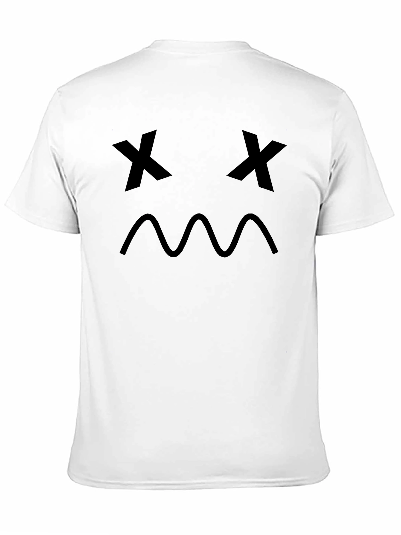Sad Face Graphic Print T-Shirt