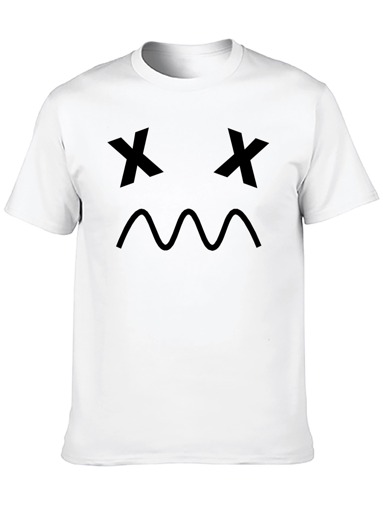 Sad Face Graphic Print T-Shirt