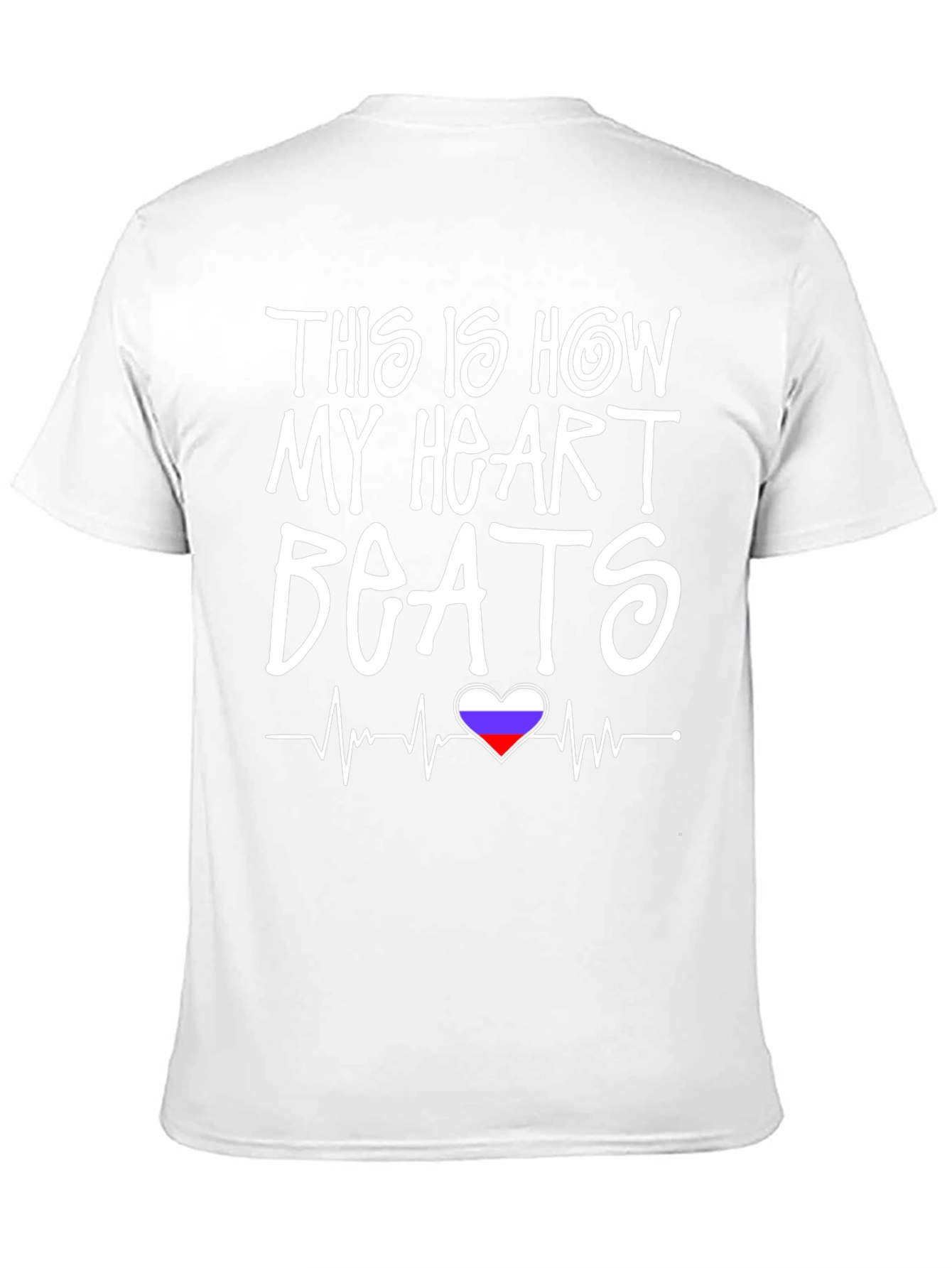 Heartbeat Flag T-Shirt - Novelty Graphic Tee
