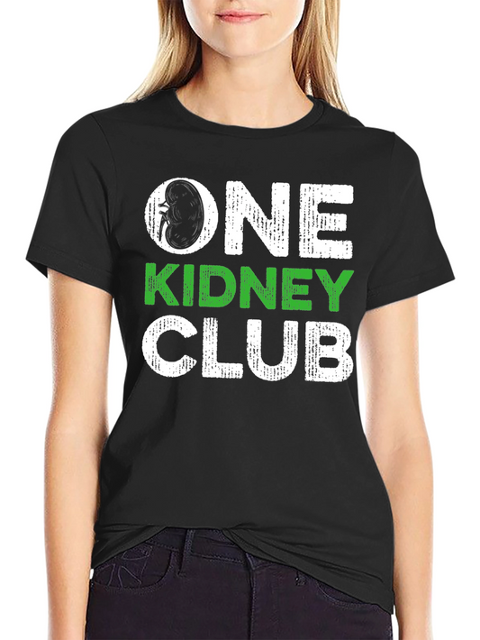 One Kidney Club Black T-Shirt