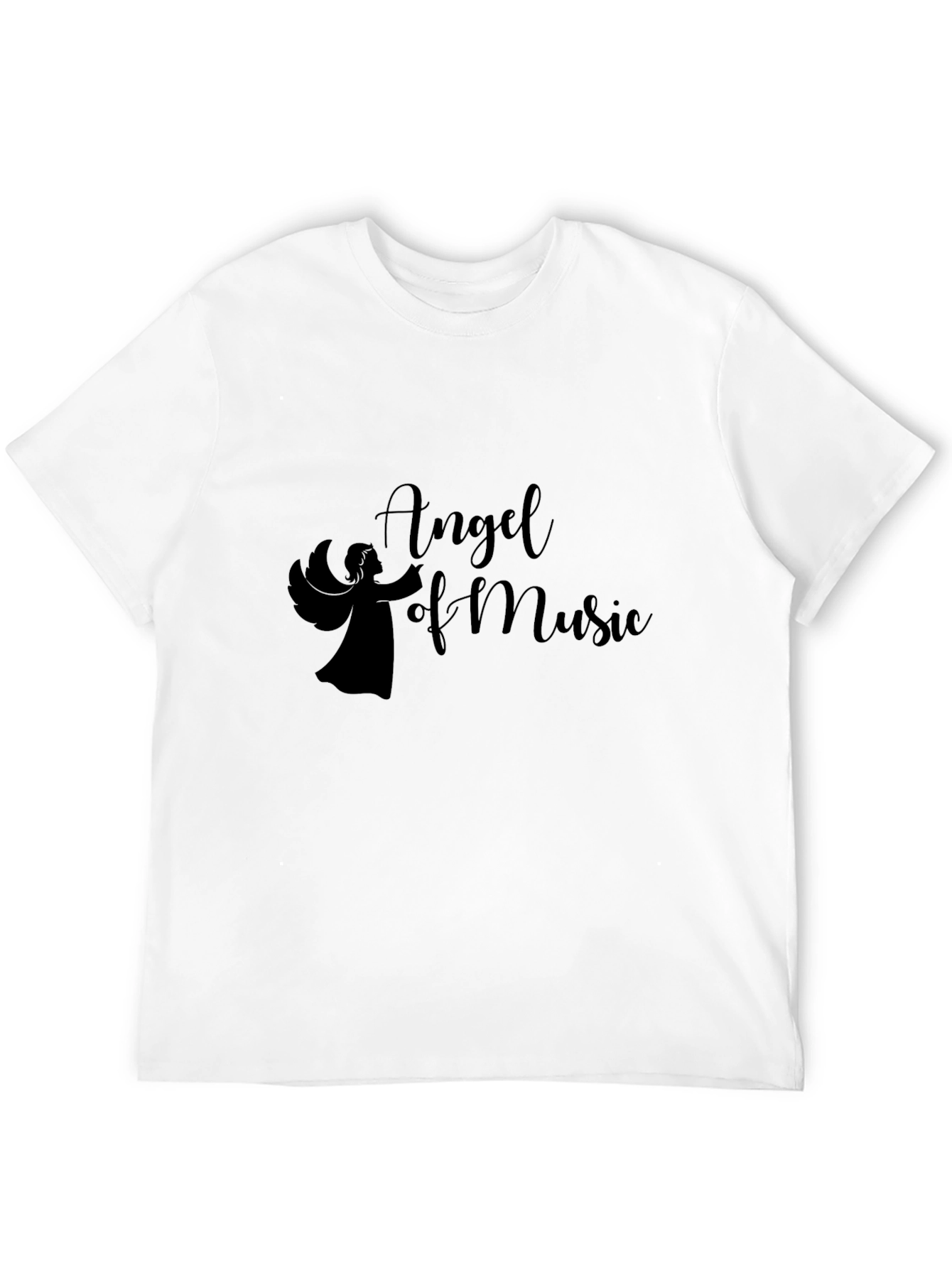 Angel of Music Graphic Tee - Black