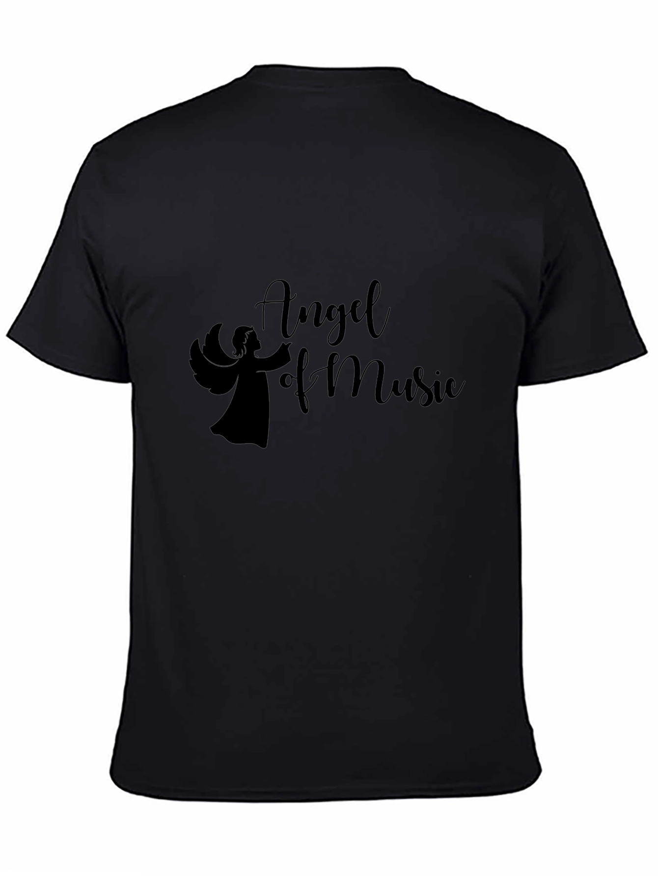 Angel of Music Graphic Tee - Black