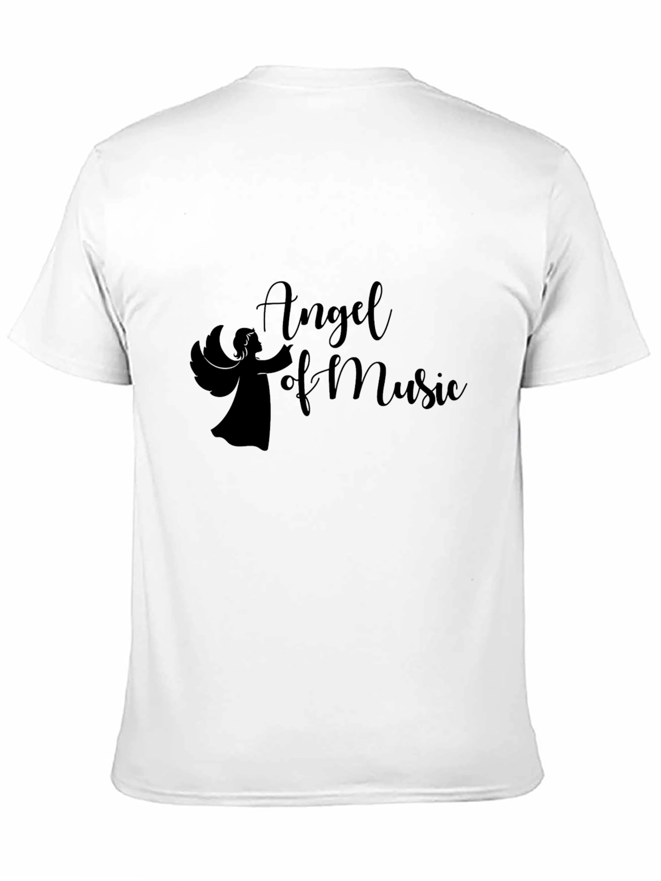 Angel of Music Graphic Tee - Black