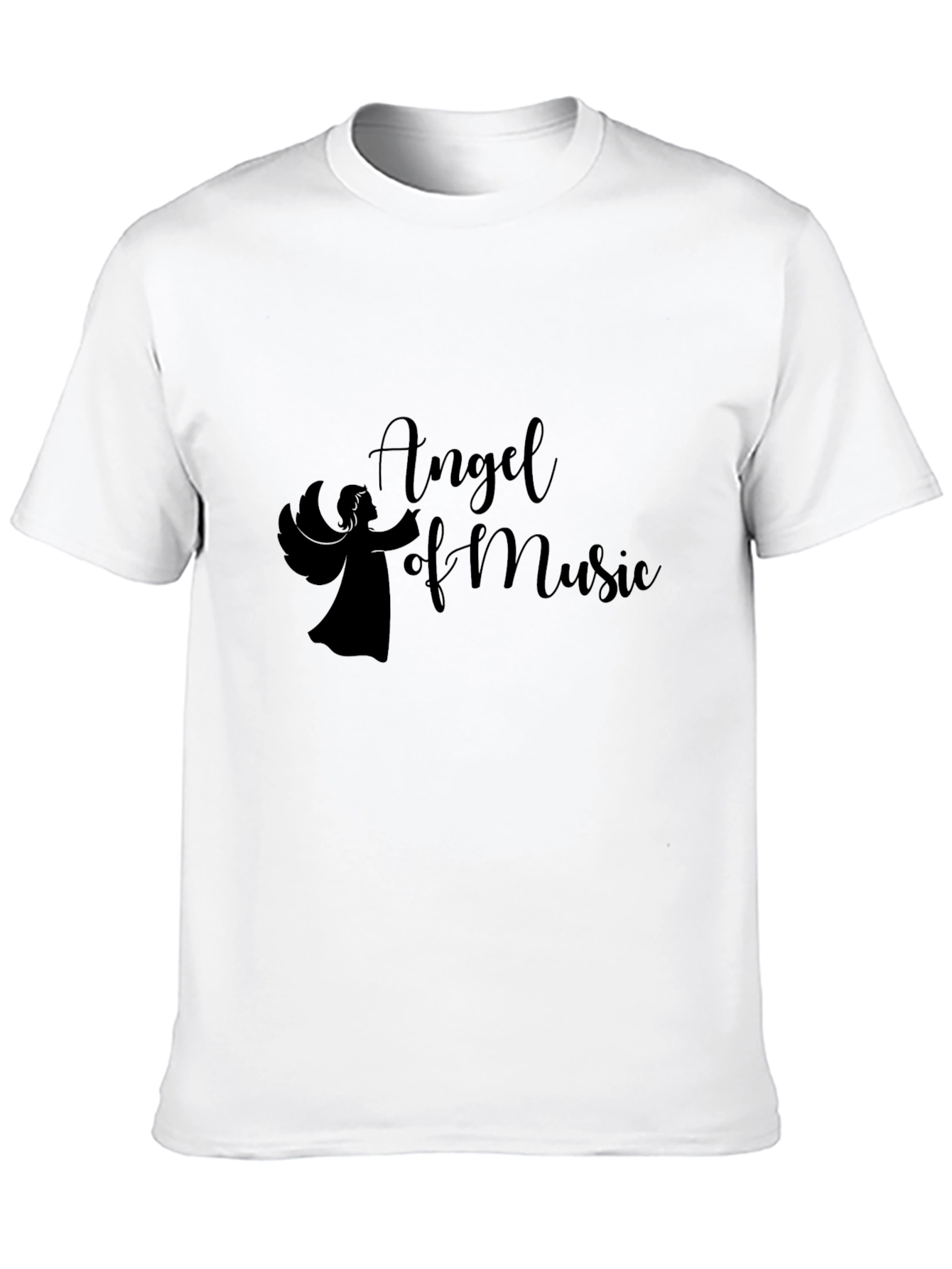 Angel of Music Graphic Tee - Black