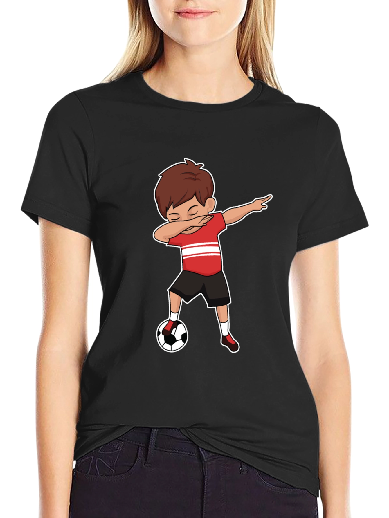 Boy Dabbing with Soccer Ball T-Shirt