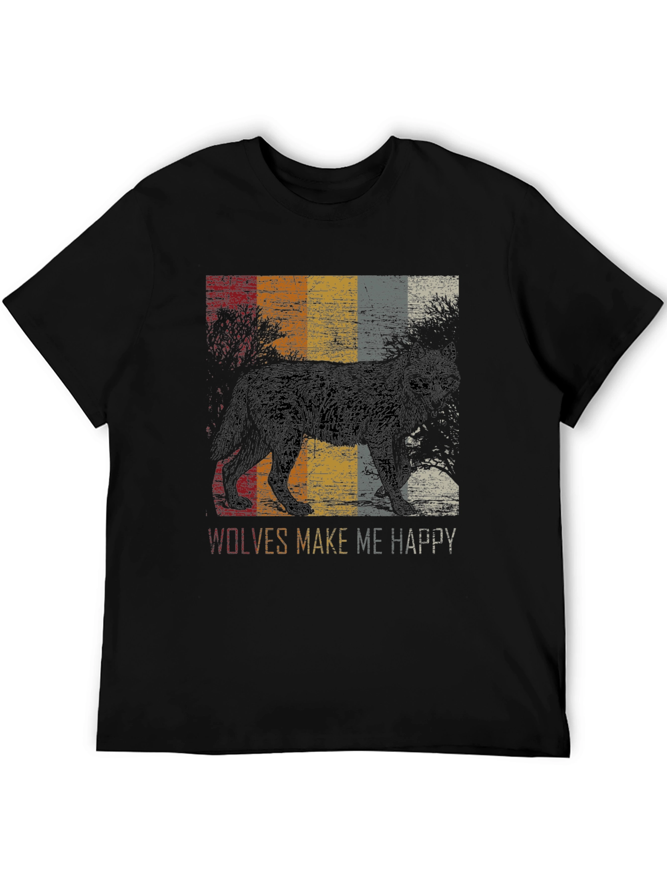 Wolves Make Me Happy Graphic Tee