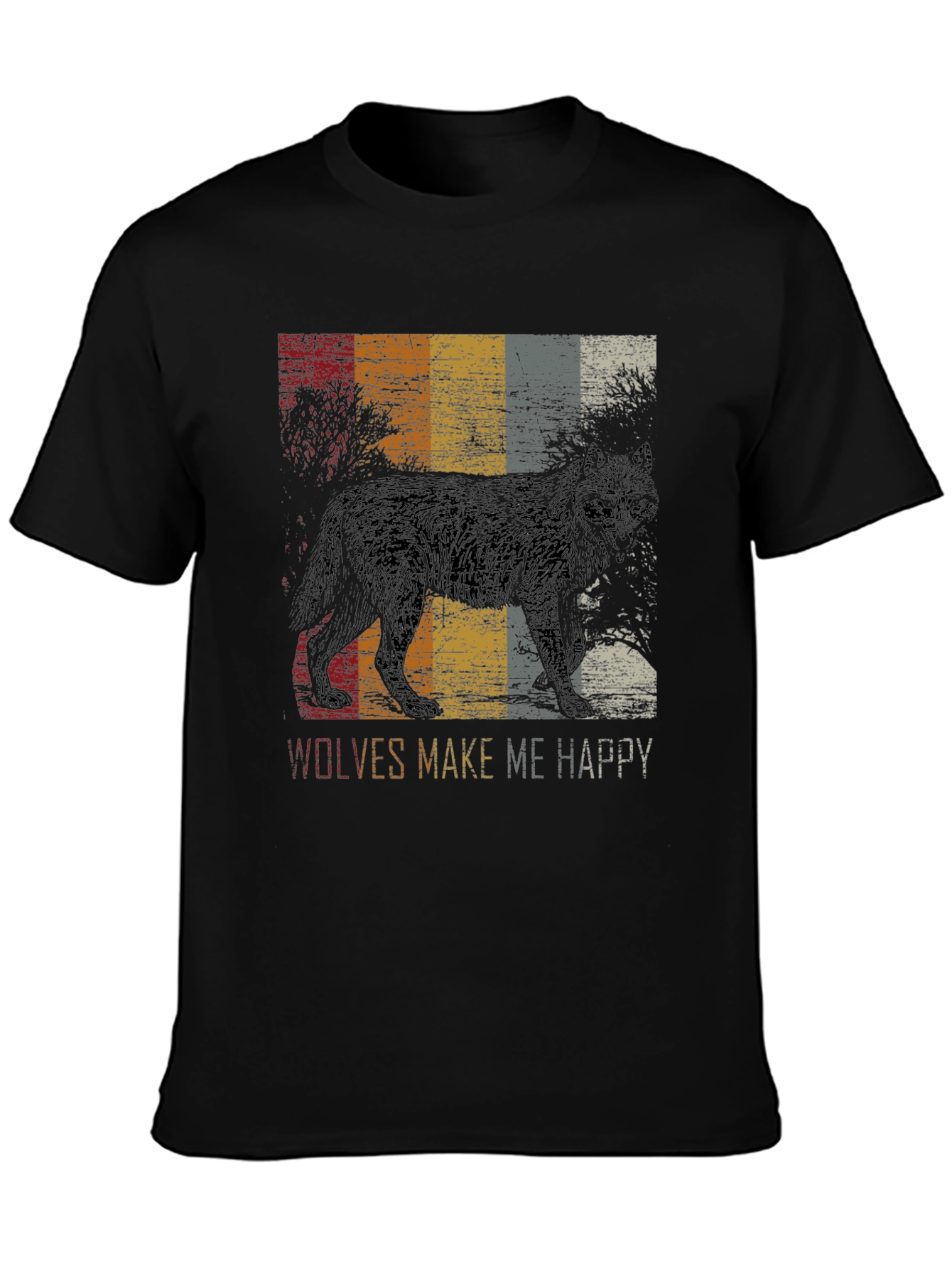 Wolves Make Me Happy Graphic Tee