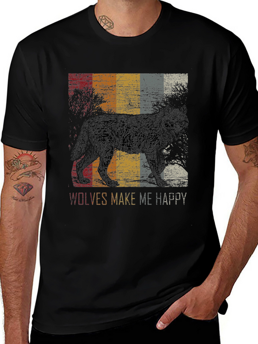 Wolves Make Me Happy Graphic Tee