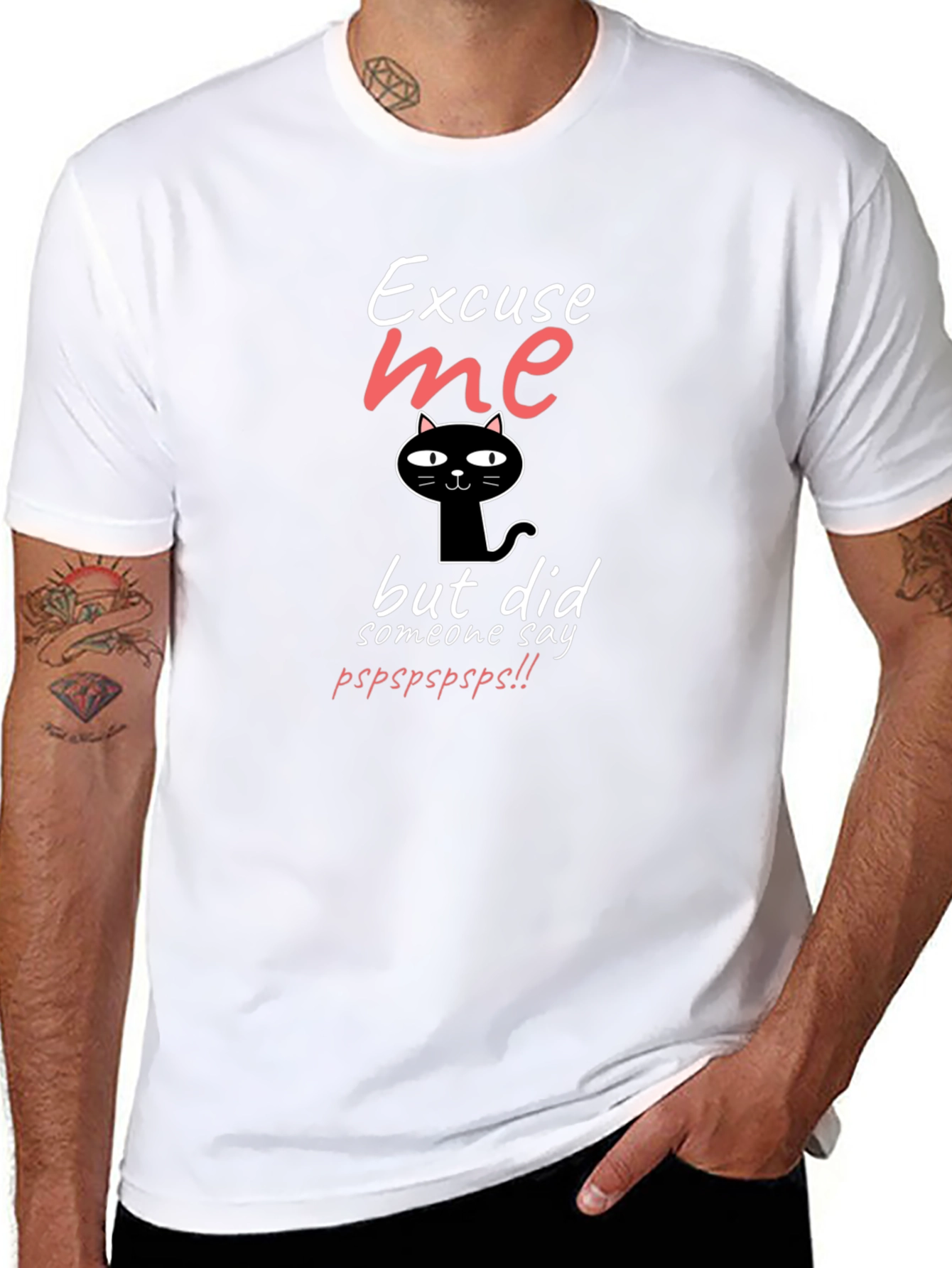 Excuse Me Cat T-Shirt Funny Cat Lover Tee