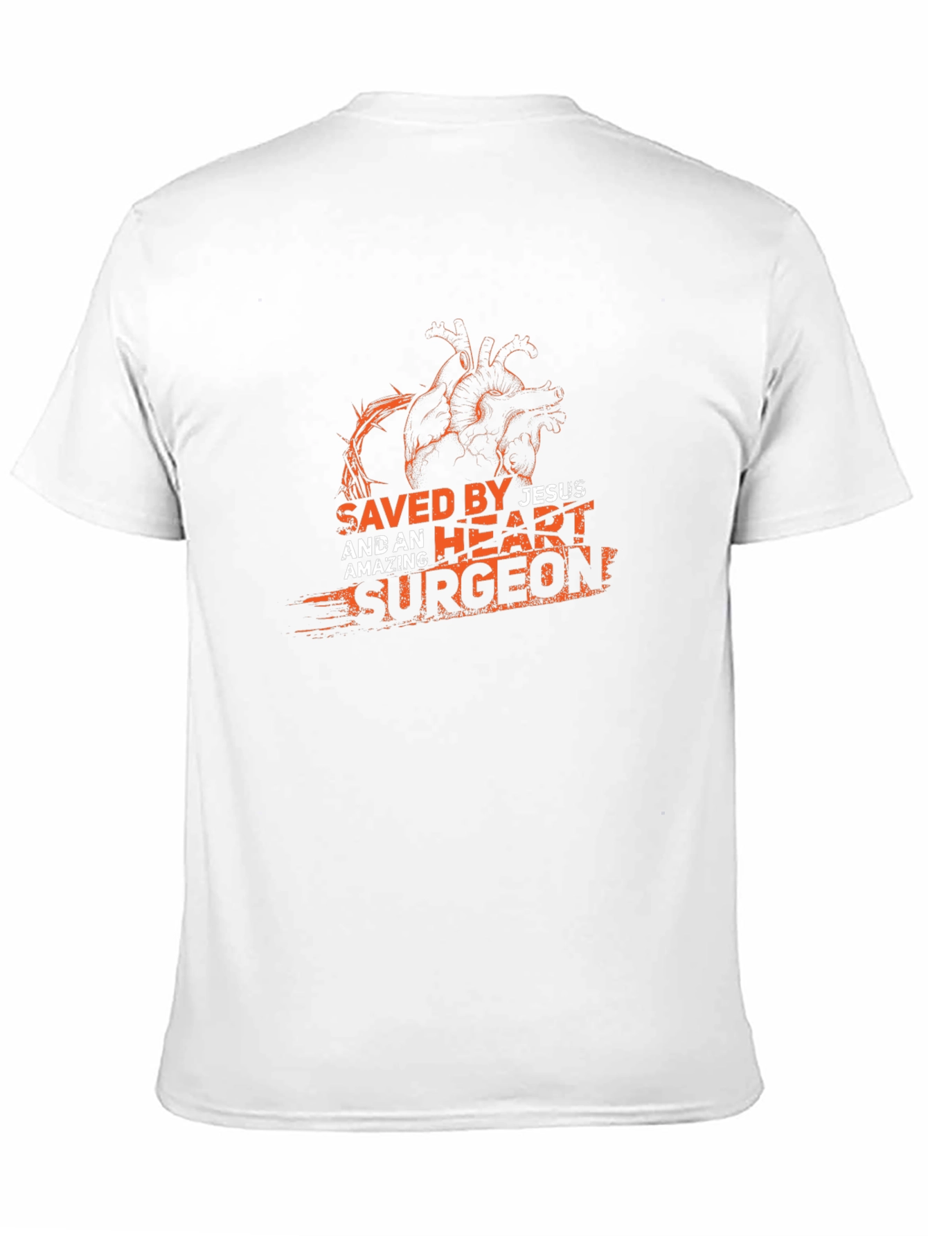 Saved By Jesus Heart Surgeon Graphic Tee