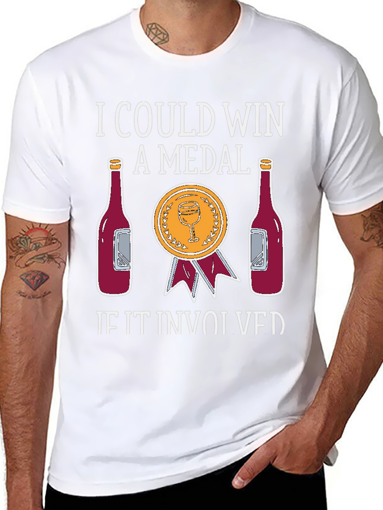 Wine Medal T-Shirt: Funny Wine Lover Tee