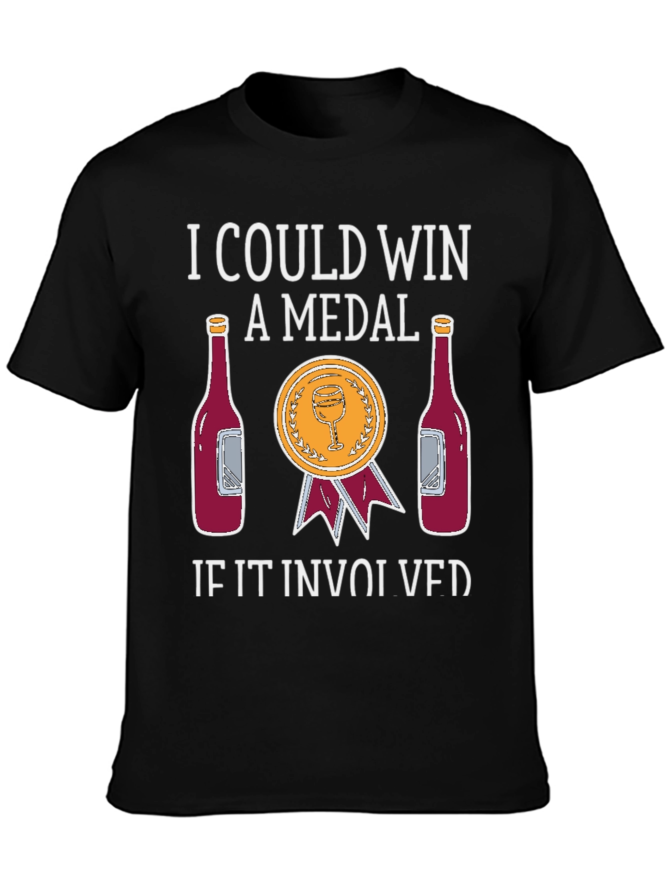 Wine Medal T-Shirt: Funny Wine Lover Tee