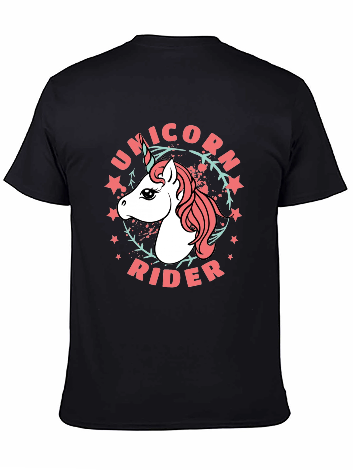 Unicorn Rider Black T-Shirt