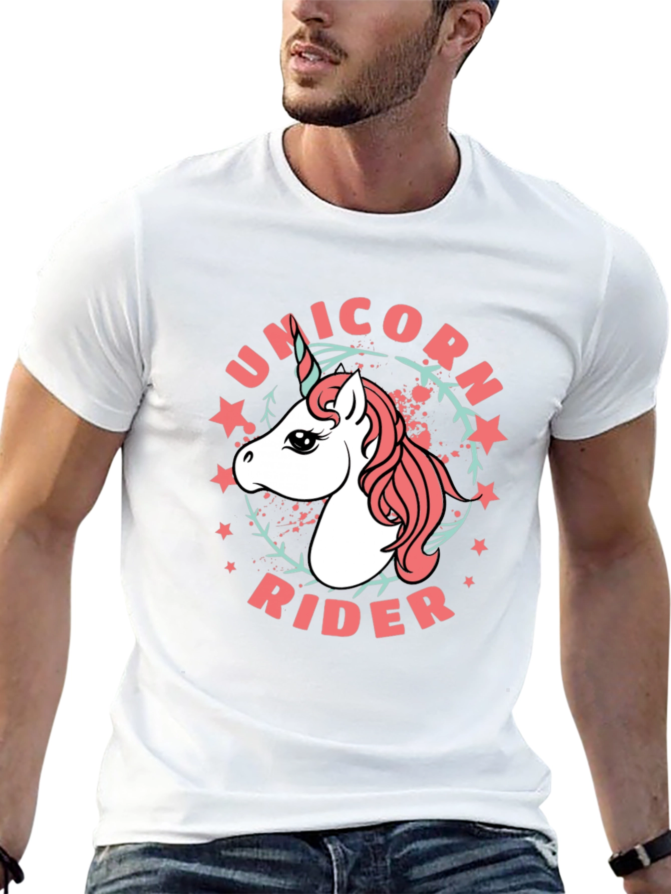 Unicorn Rider Black T-Shirt