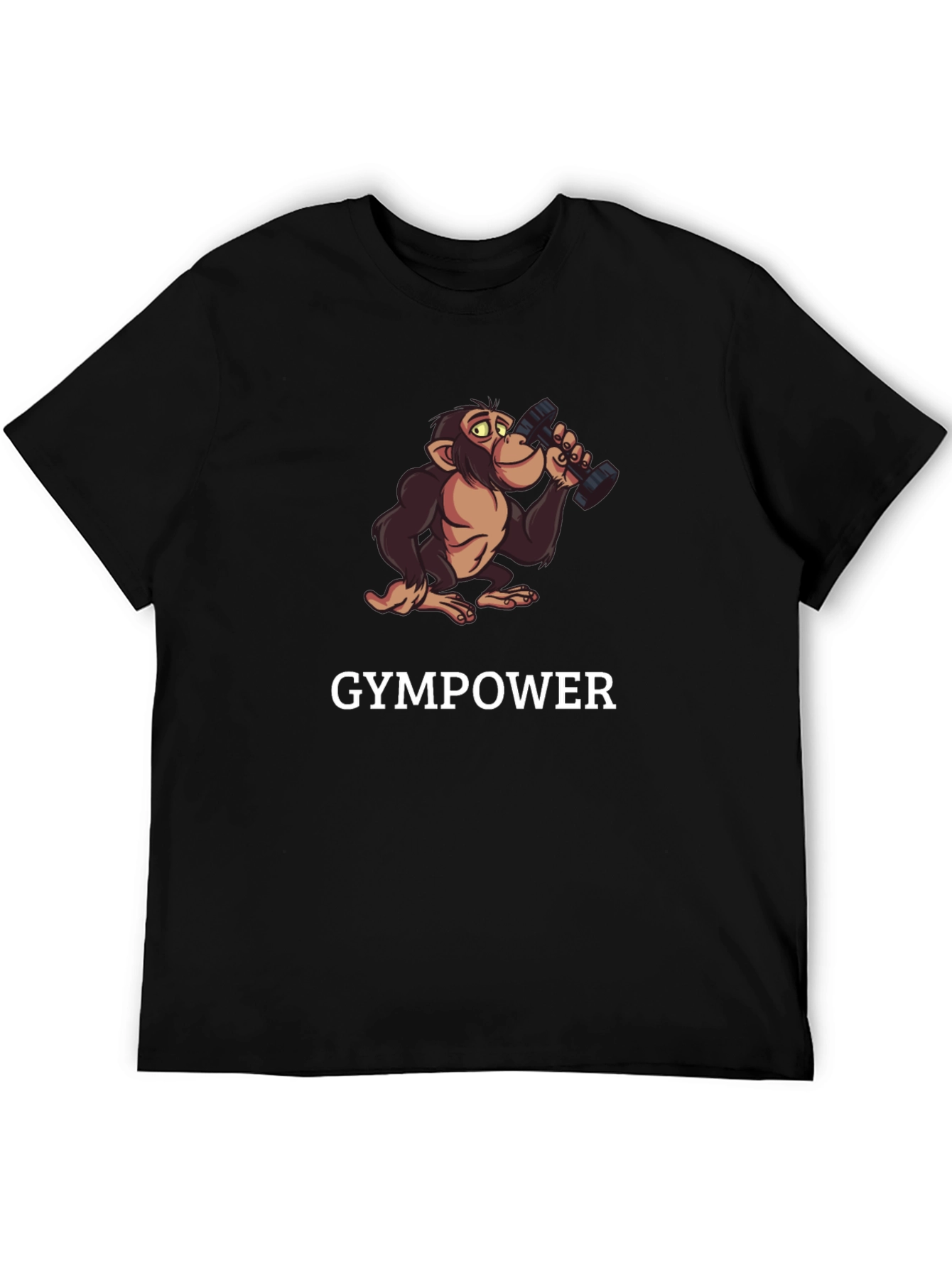 Gympower Monkey Black T-Shirt