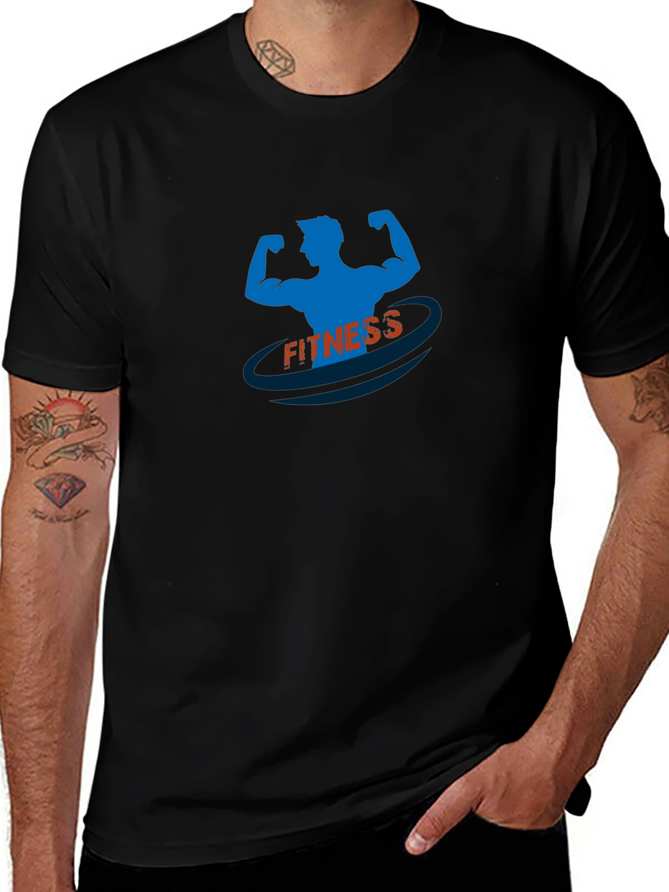 Fitness Graphic T-Shirt - Gym Body Design
