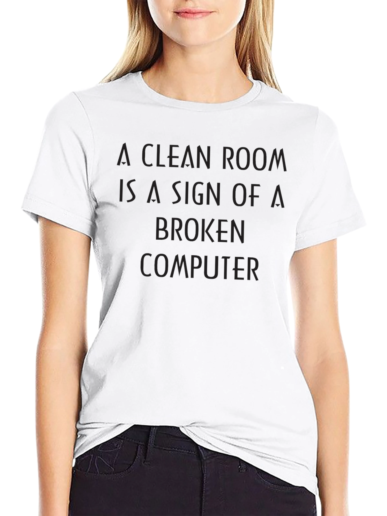Humorous Broken Computer Graphic Tee