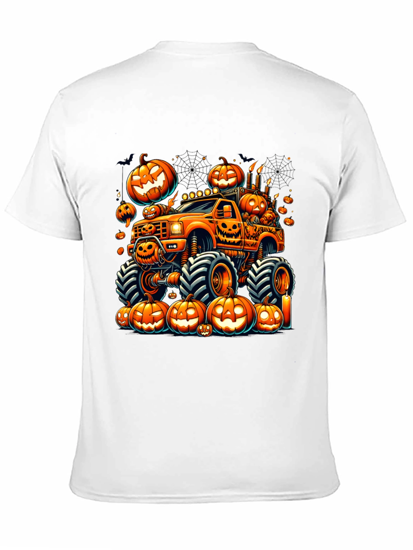 Halloween Pumpkin Truck Graphic Tee