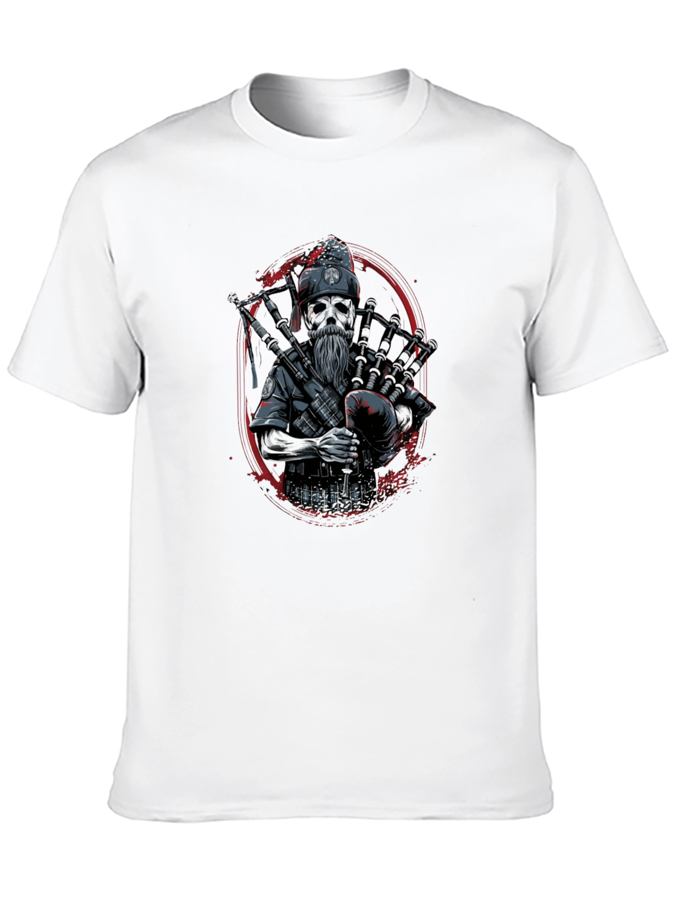 Bagpipe Reaper Graphic T-Shirt