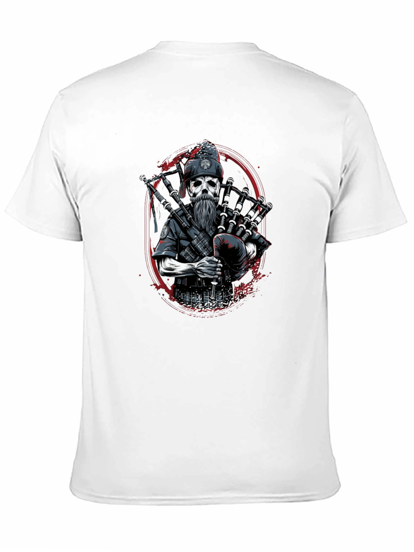 Bagpipe Reaper Graphic T-Shirt