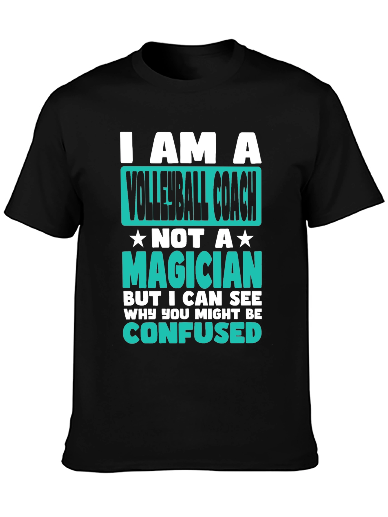 Volleyball Coach T-Shirt - Not a Magician Funny Tee