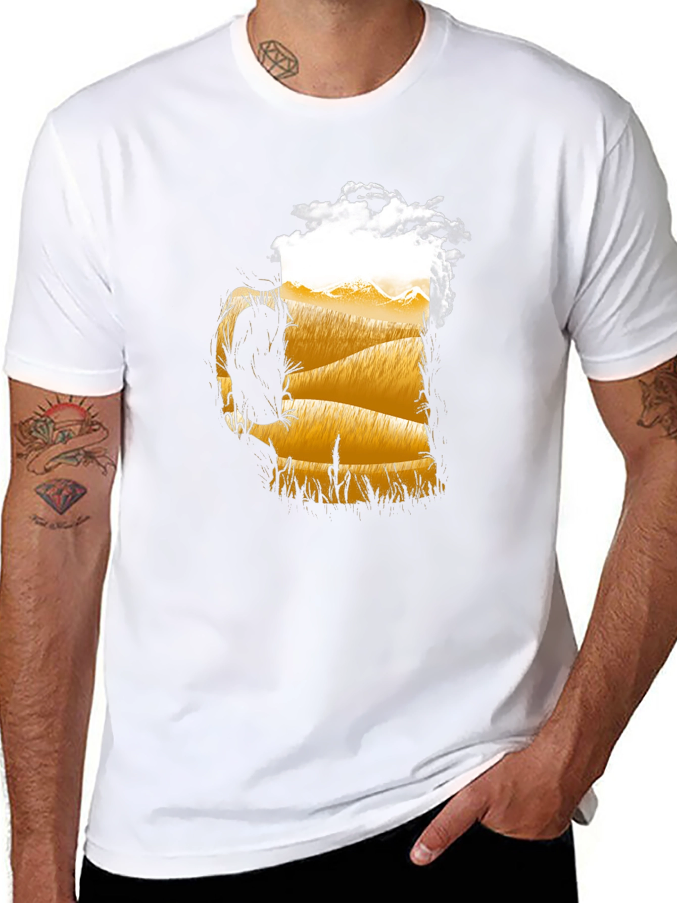 Beer Landscape Graphic Tee