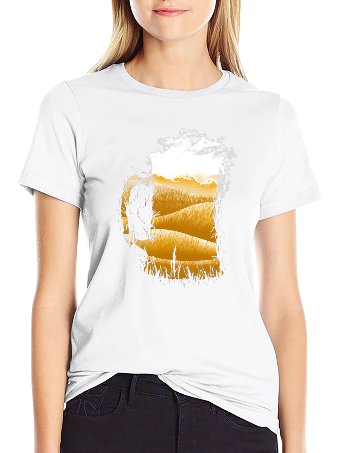 Beer Landscape Graphic Tee