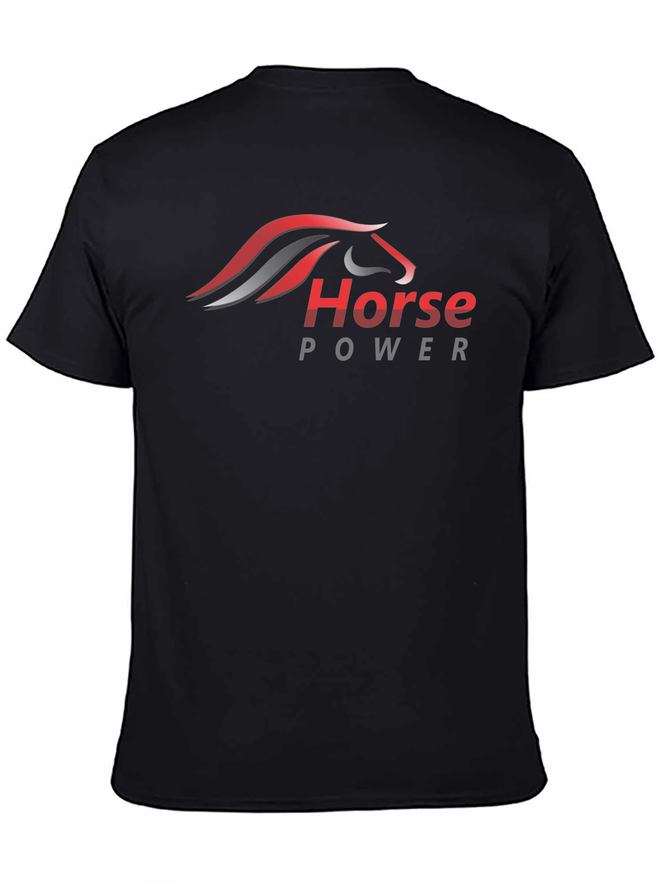 Horse Power Graphic Tee - Bold Black T-Shirt