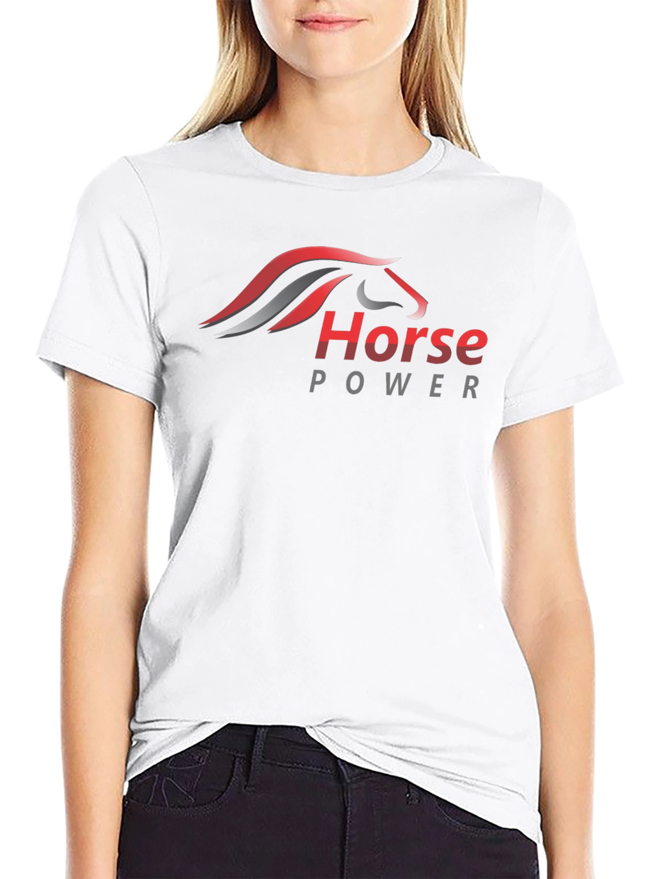 Horse Power Graphic Tee - Bold Black T-Shirt