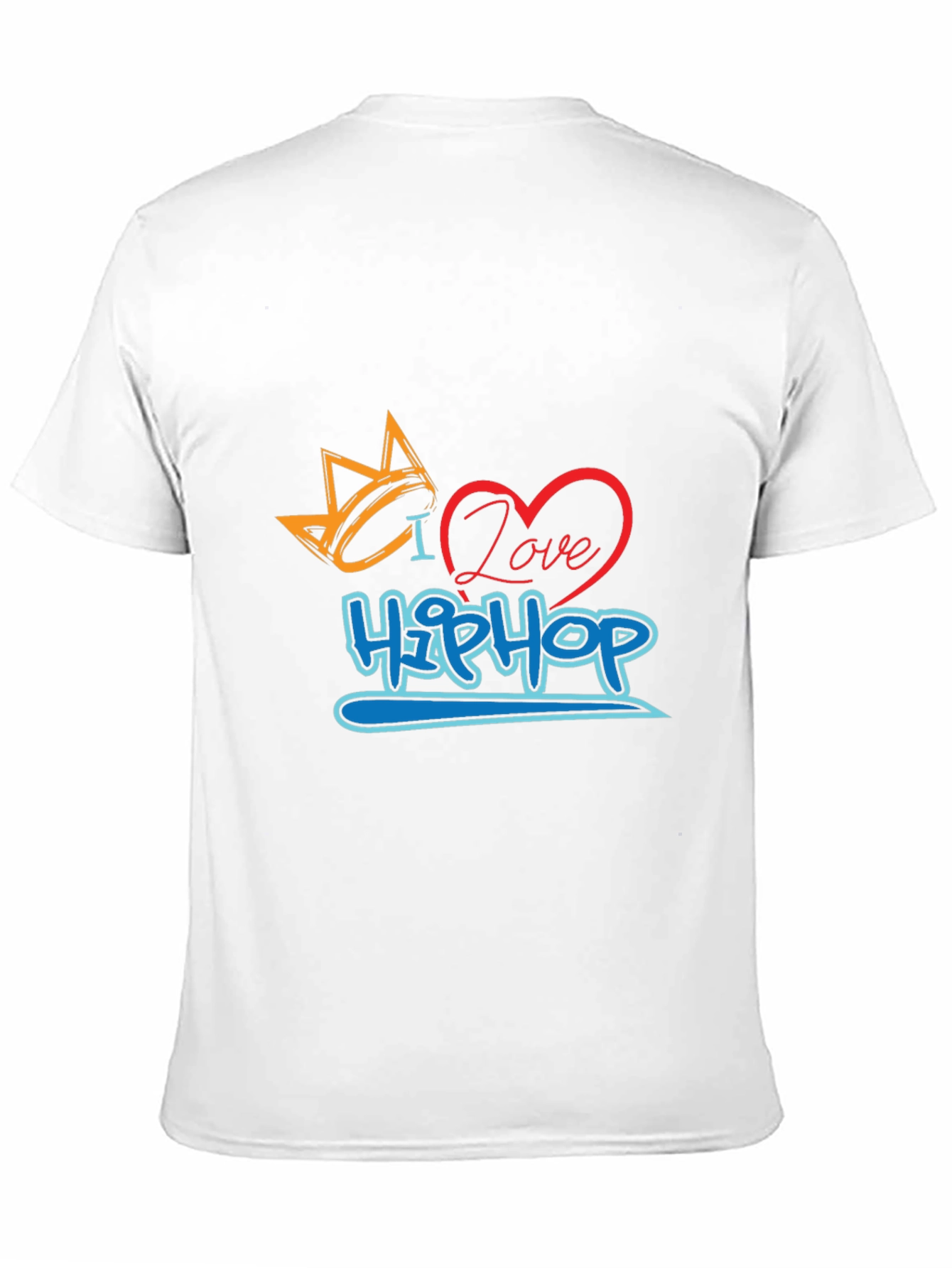 I Love Hip Hop Graphic Print T-Shirt