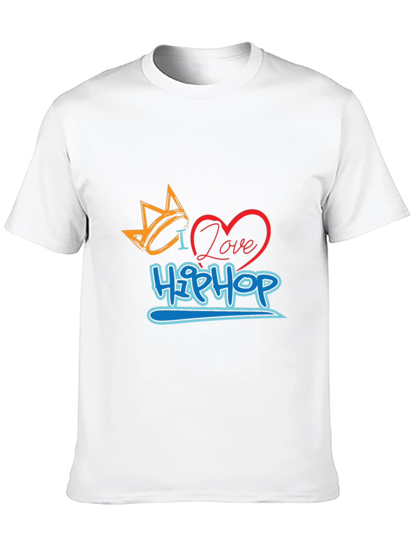 I Love Hip Hop Graphic Print T-Shirt