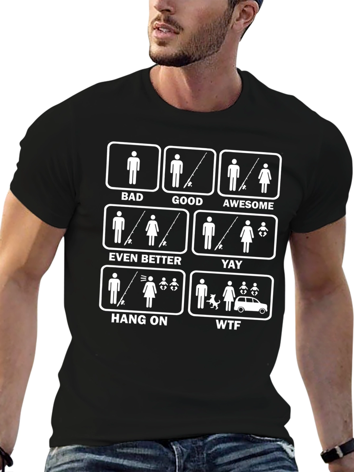 Fishing Relationship Humor Graphic Tee